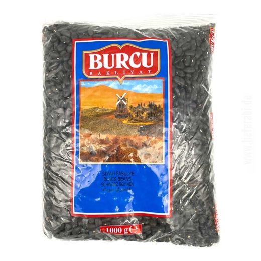 Burcu Bakliyat Fasulye Siyah -  schwarze Bohnen getrocknet 1Kg