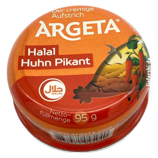 Argeta Halal H&uuml;hnerfleisch Aufstrich Pikant 95g