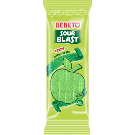 Bebeto Sour Blast - Saure Fruchtgummis mit Apfelgeschmack 180g