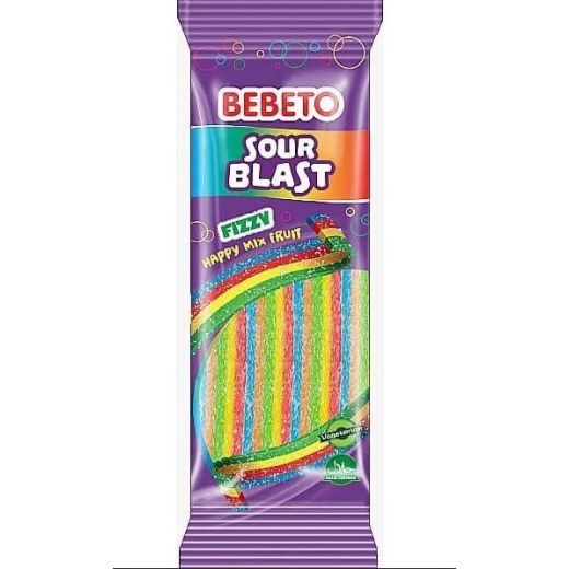 Sour Blast - Fizzy Happy Mix Fruit 180g Bebeto